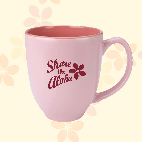 14oz "Share the Aloha" Pink Mug