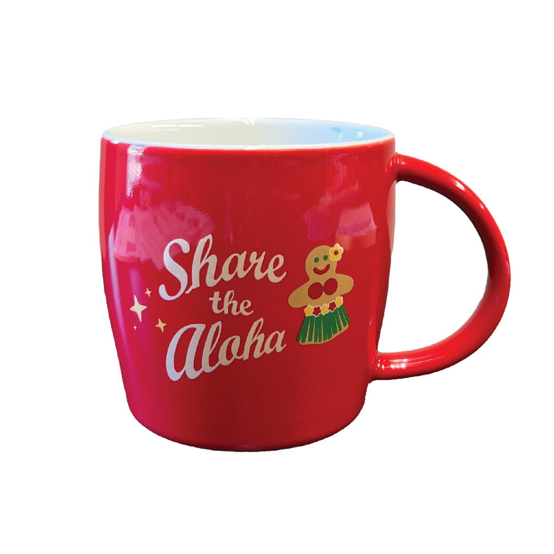 14oz “Share the Aloha” Red Maile Mug